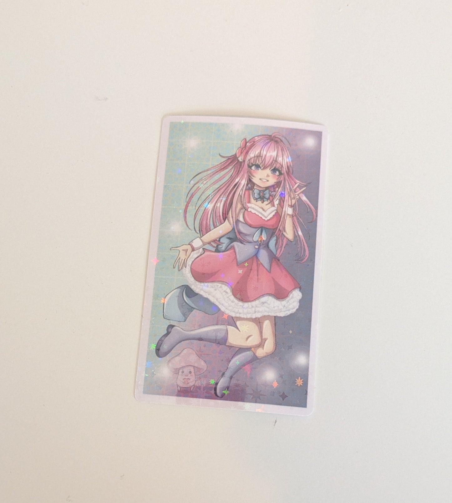 Aubrey Pop Star OC Die Cut Sticker- Seconds | Holographic Anime-Style Mini Print