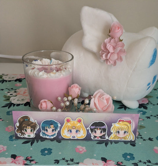 Chibi Scout Fanart Laminated Bookmark | Anime Group Bookmark with Space Background