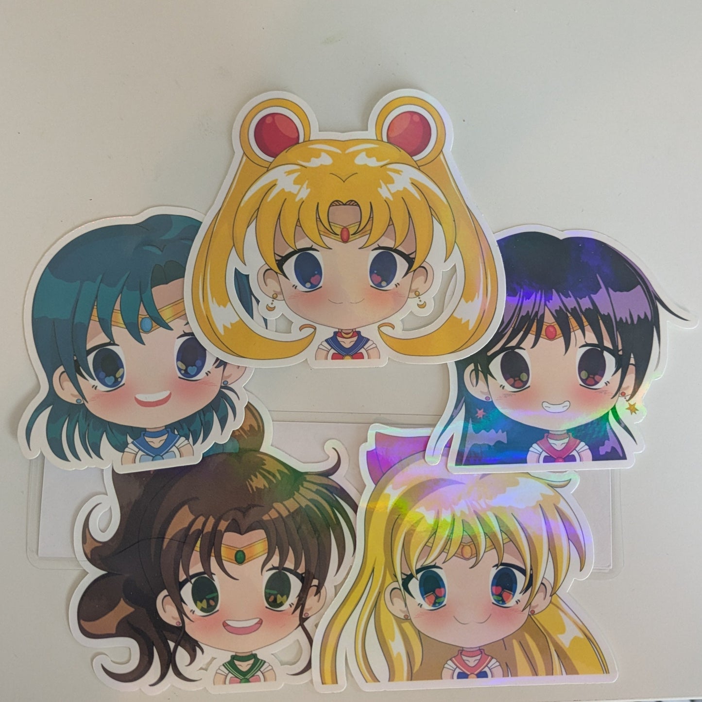 Chibi Scout Fanart Die Cut Sticker Set | Holographic Anime Stickers (Set of 5)